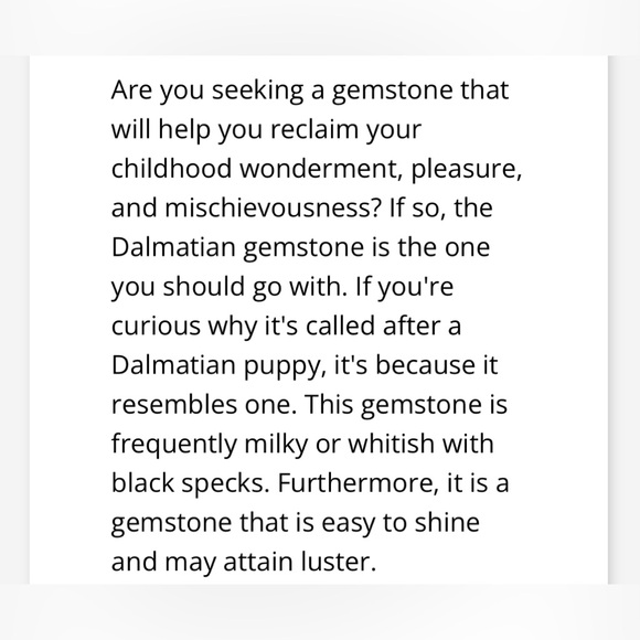 Dalmatian Jasper - Picture 3 of 3